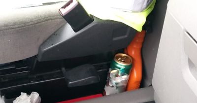 Kompletnie pijany kierował ciężarówką